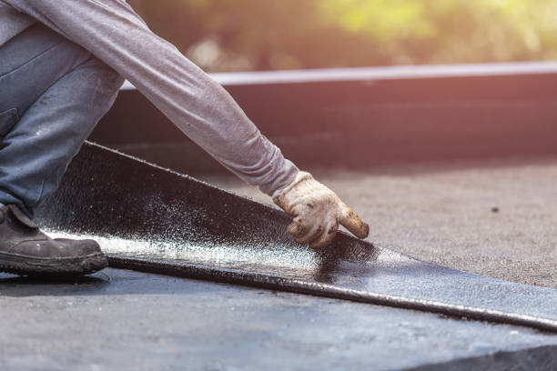 Professional Waterproofing technician working in Elnora, IN